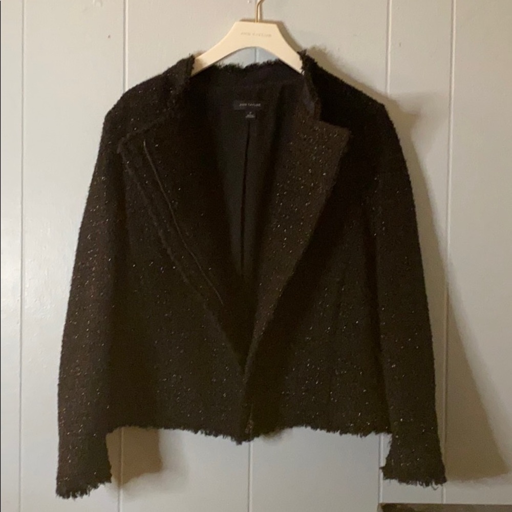 Ann Taylor Black Tweed Jacket